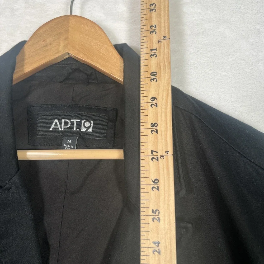 Apt. 9 Blazer Men‎ Medium Black Casual 2 Buttton Sport Coat Cotton